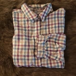 White Flannel with colored stripes